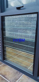 AS2047 Standard Glass Louver Aluminum Casement Windows With Fixed Security Screen