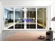 Australian style double glazed aluminium horizontal sliding windows with flyscreen for apartments