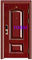 Wood color Anti-theft Exterior Main Entry Steel Security Doors for luxury home