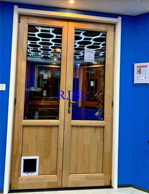 6mm Archtop Wood Aluminum Windows With Double Glass Soundproof