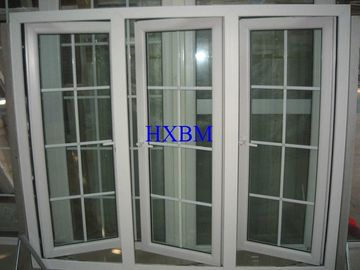 Sound Insulation UPVC Windows And Doors With 19mm Double Hollow Clear Glazing