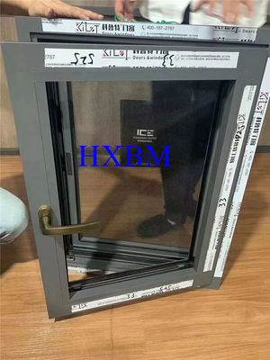 1.4mm Profile Aluminum Thermal Break Casement Windows Anodized