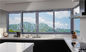 Villas Apartments Aluminum Sliding Windows With 6mm Tempered Glazing