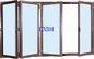 Thermal Break Double Aluminum Folding Doors 2.0mm Aluminum Profile