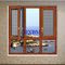 Modern Design Aluminum Clad Windows , Wood Look Aluminium Windows For Residence