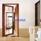 Good Plasticity Aluminium Clad Wooden Doors 6063 -T5 Aluminum Profile For Luxury Villas