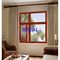 Toughened Glass Wooden French Windows And Doors German hardware Strong Temperature Resistance