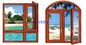 Multi Design Solid Wood Windows And Doors Effective In Heat / Soundproof