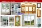 Wood Grain Color UPVC Windows And Doors Flame Retardant For Building Designers